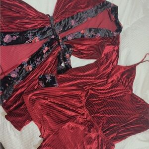 INC International Concepts Red Velvet Intimates
